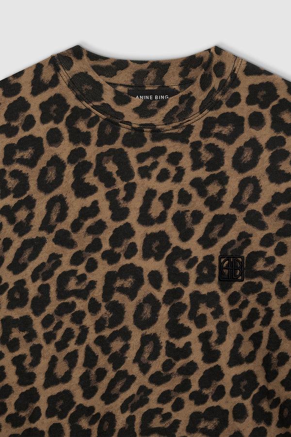 Anissa Kermiche Avi Tee - Black And Brown Leopard