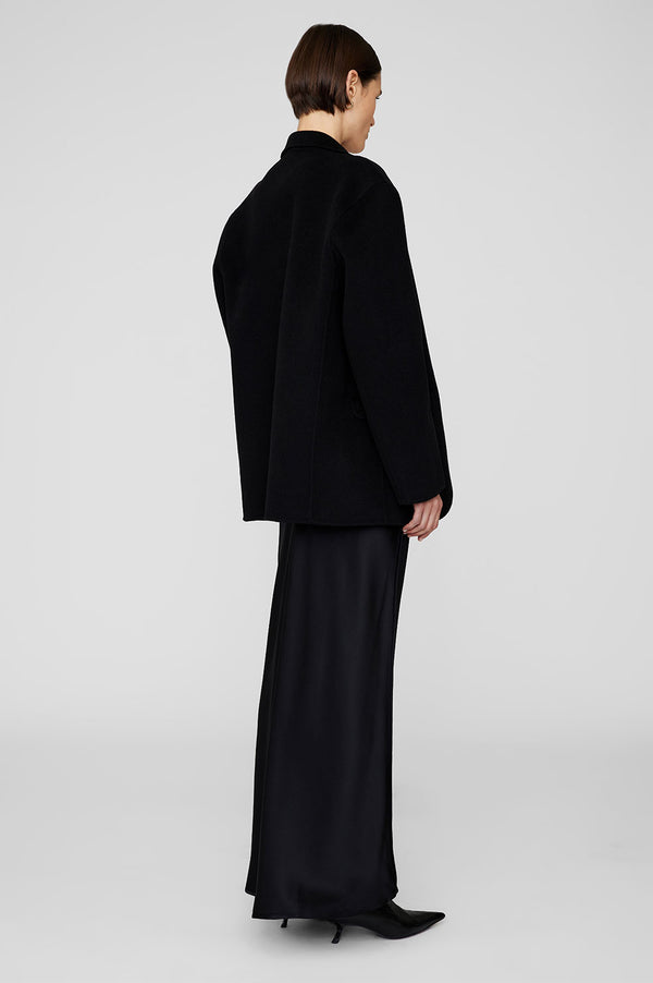 Anissa Kermiche Bar Silk Maxi Skirt - Black