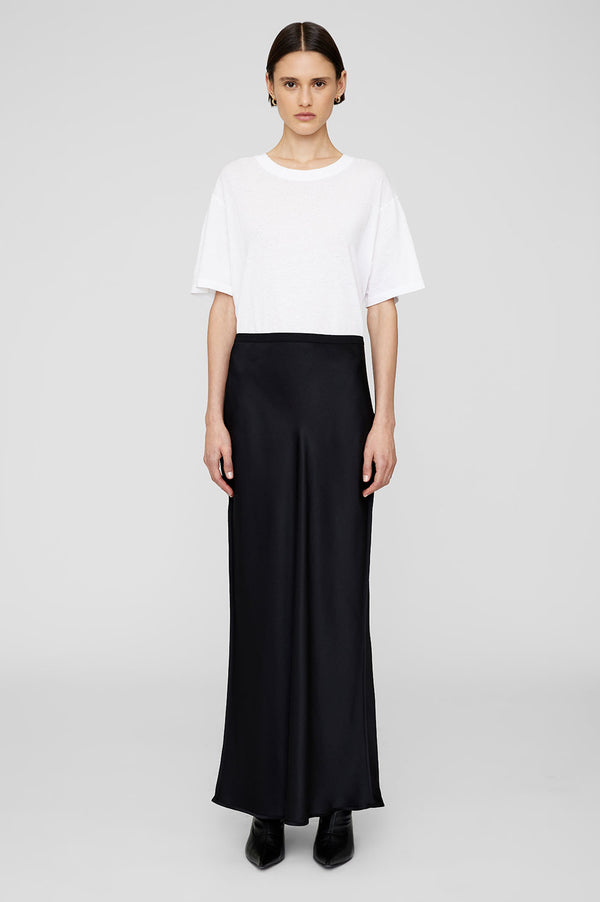 anissa kermiche Bar Silk Maxi Skirt - Black