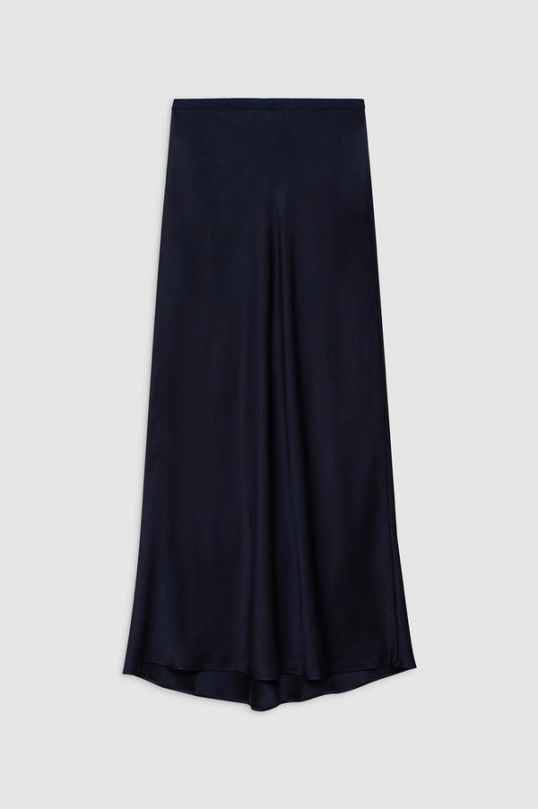 Anissa Kermiche Bar Silk Maxi Skirt - Night Sky