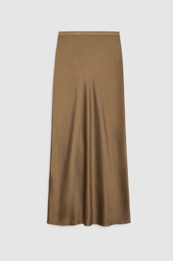 Anissa Kermiche Bar Silk Skirt - Sepia