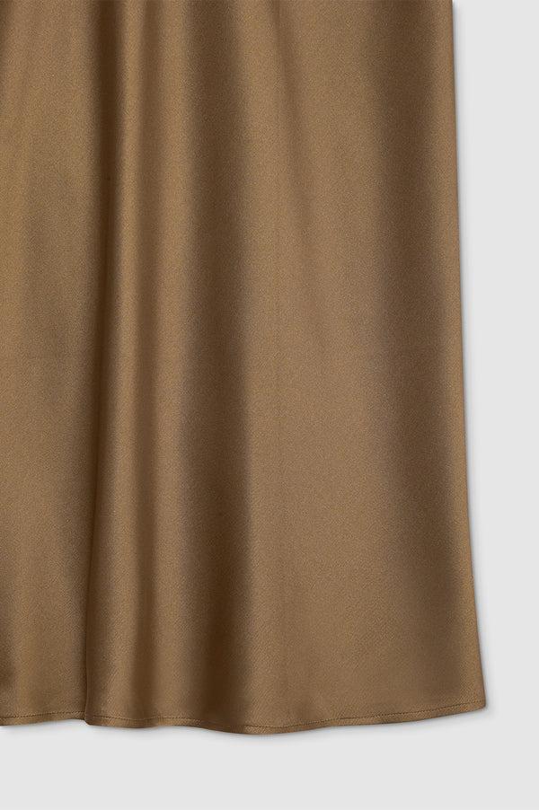 Anissa Kermiche Bar Silk Skirt - Sepia