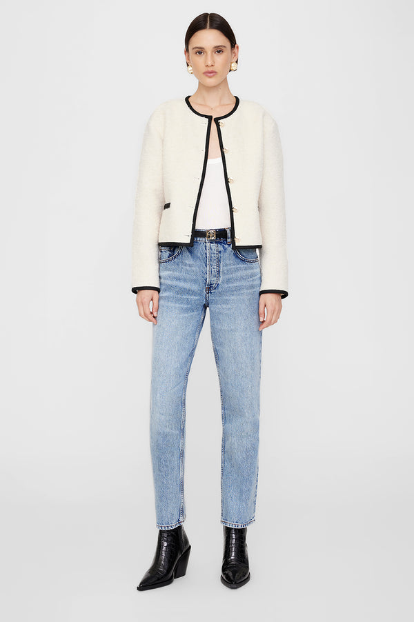 Anissa Kermiche Bekah Boots - Black Embossed