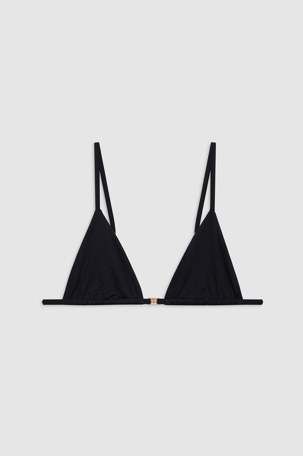 anissa kermiche Bellamy Bikini Top - Black