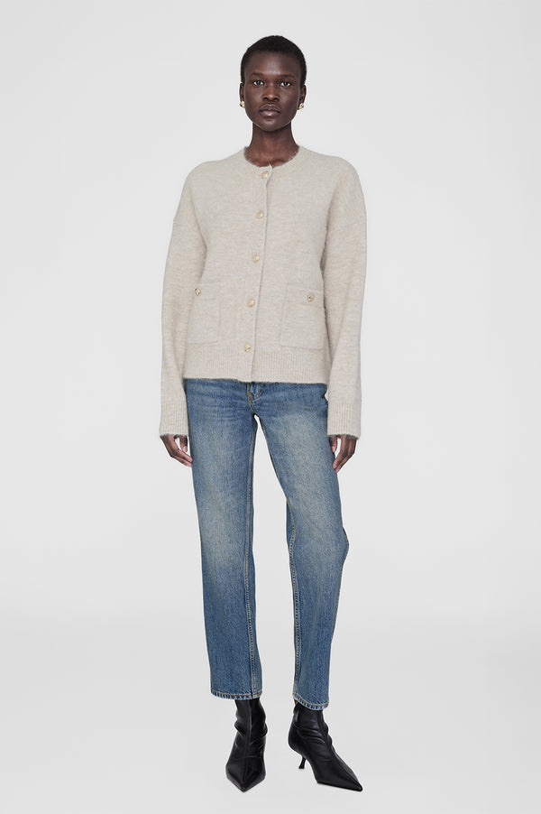 anissa kermiche Bobbie Cardigan - Light Oat