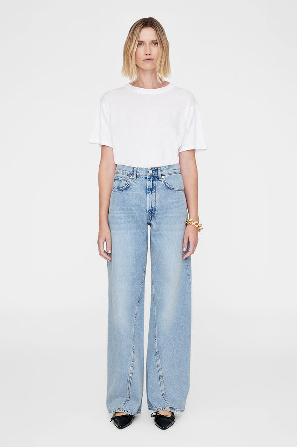 anissa kermiche Brie Jean - Pale Azure