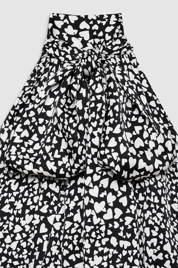 Anissa Kermiche Brooke Top - Black And White Heart