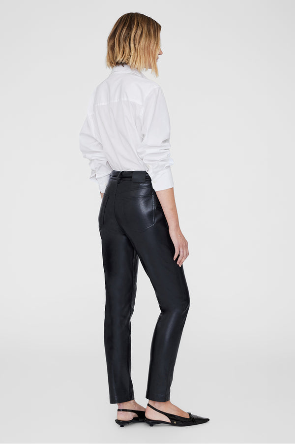 Anissa Kermiche Bruno Pant - Black Recycled Leather