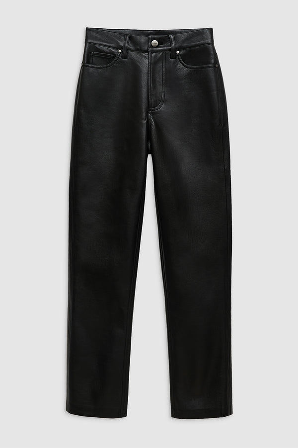 Anissa Kermiche Bruno Pant - Black Recycled Leather
