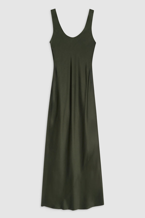 Anissa Kermiche Camille Dress - Dark Olive