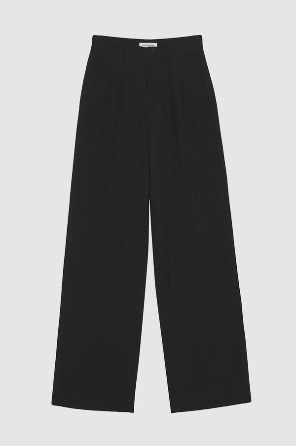 Anissa Kermiche Carrie Pant - Black Linen Blend