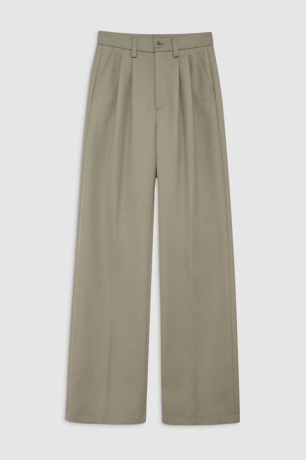 Anissa Kermiche Carrie Pant - Green Khaki