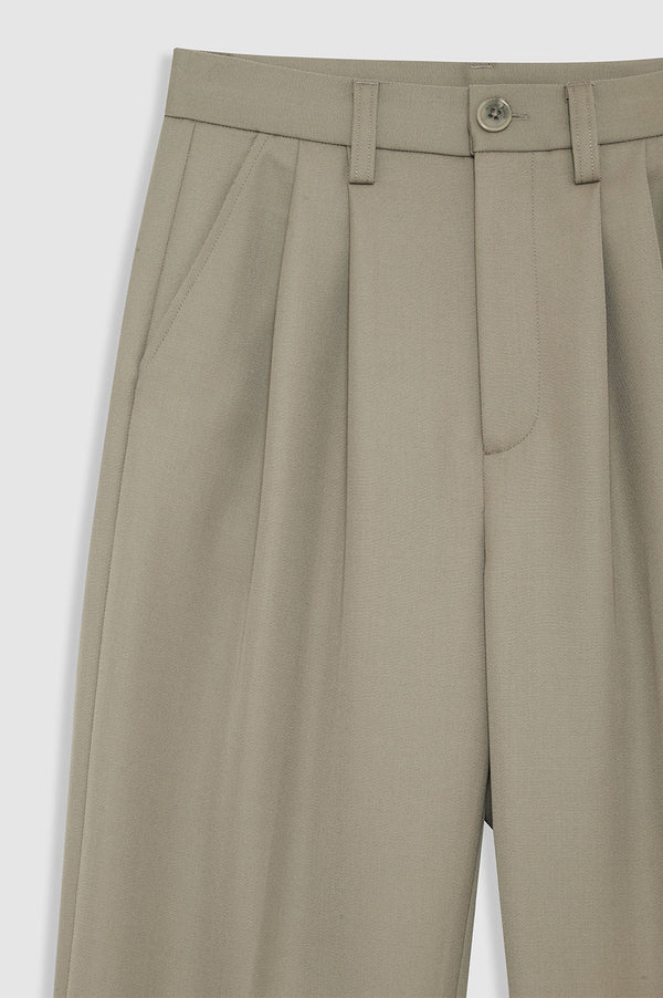 Anissa Kermiche Carrie Pant - Green Khaki