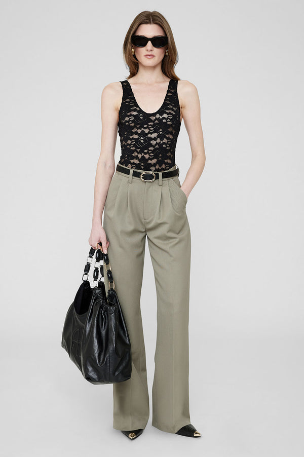 anissa kermiche Carrie Pant - Green Khaki