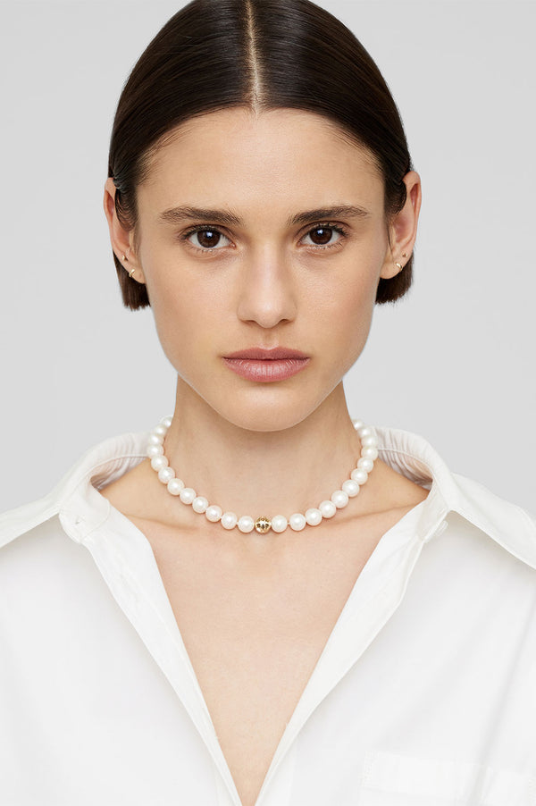 Anissa Kermiche Classic Pearl Choker - 14k Gold