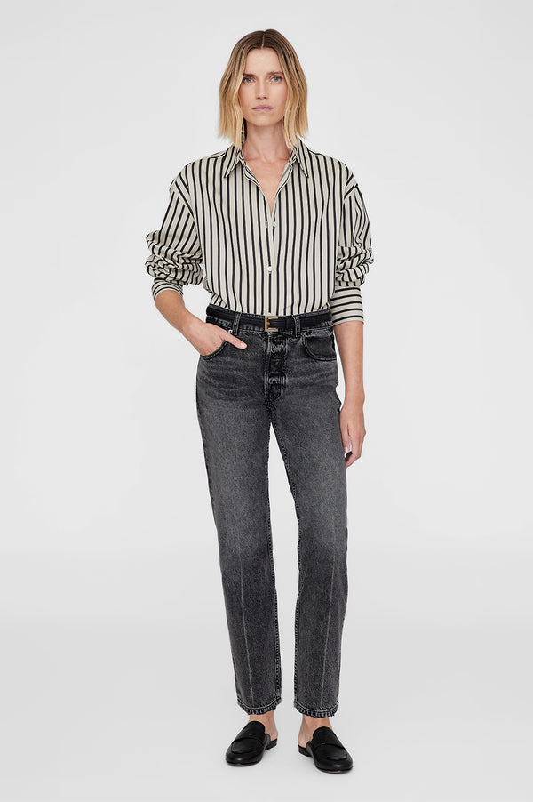 Anissa Kermiche Corrine Mules - Mini Embossed Black