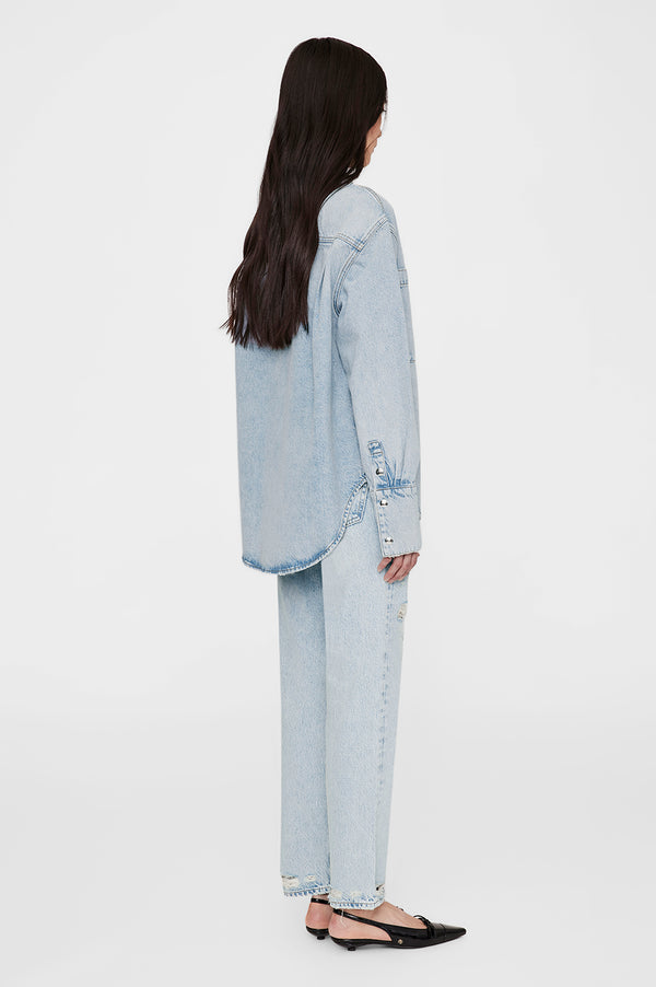 Anissa Kermiche Dante Shirt - Bleached Blue