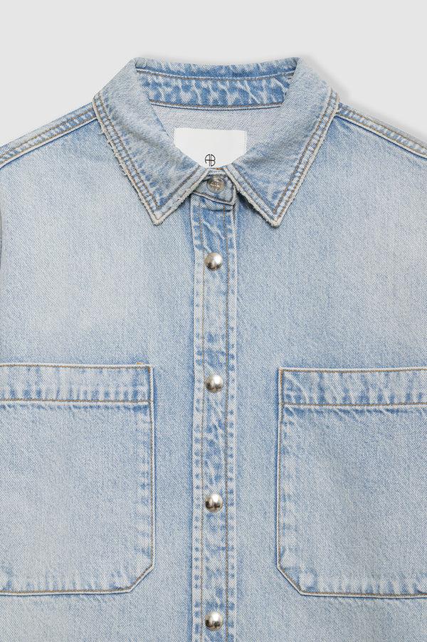 Anissa Kermiche Dante Shirt - Bleached Blue