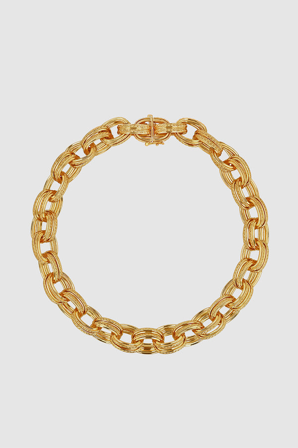anissa kermiche Double Link Chain Necklace - Gold