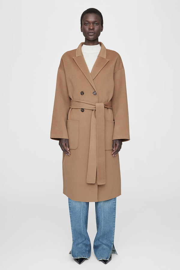 Anissa Kermiche Dylan Coat - Camel Cashmere Blend