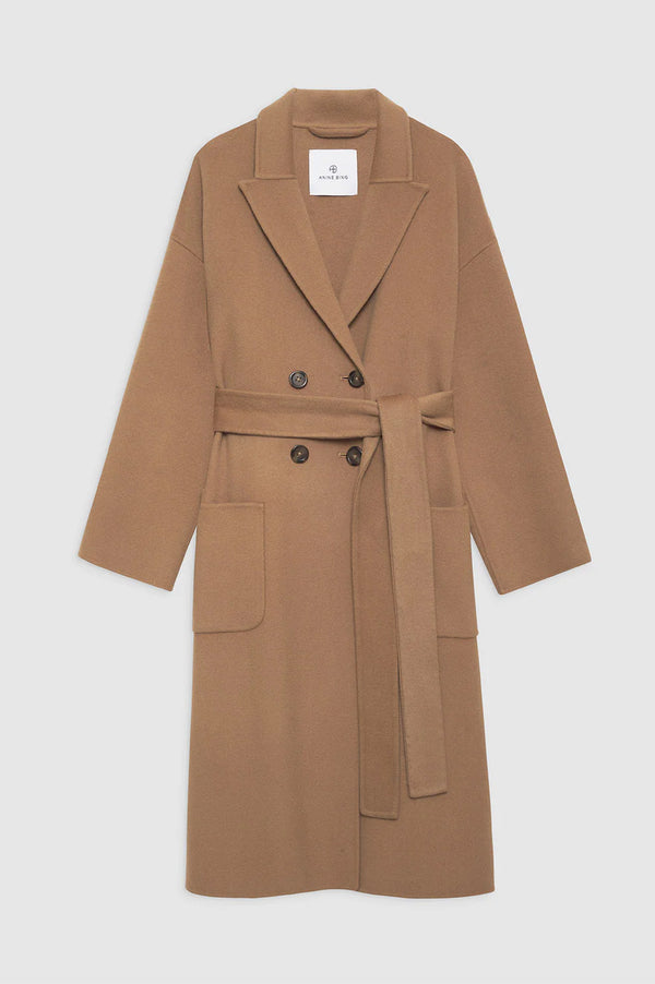 Anissa Kermiche Dylan Coat - Camel Cashmere Blend