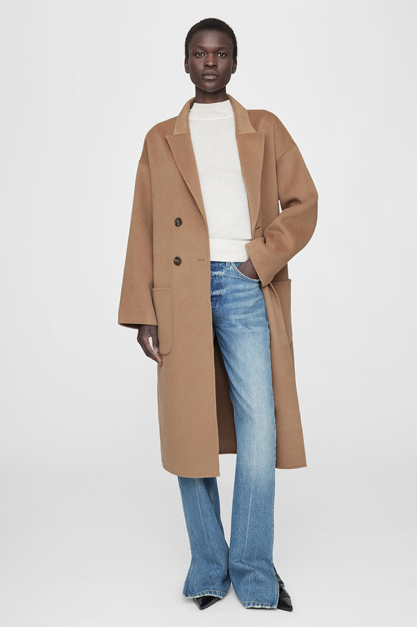 anissa kermiche Dylan Coat - Camel Cashmere Blend