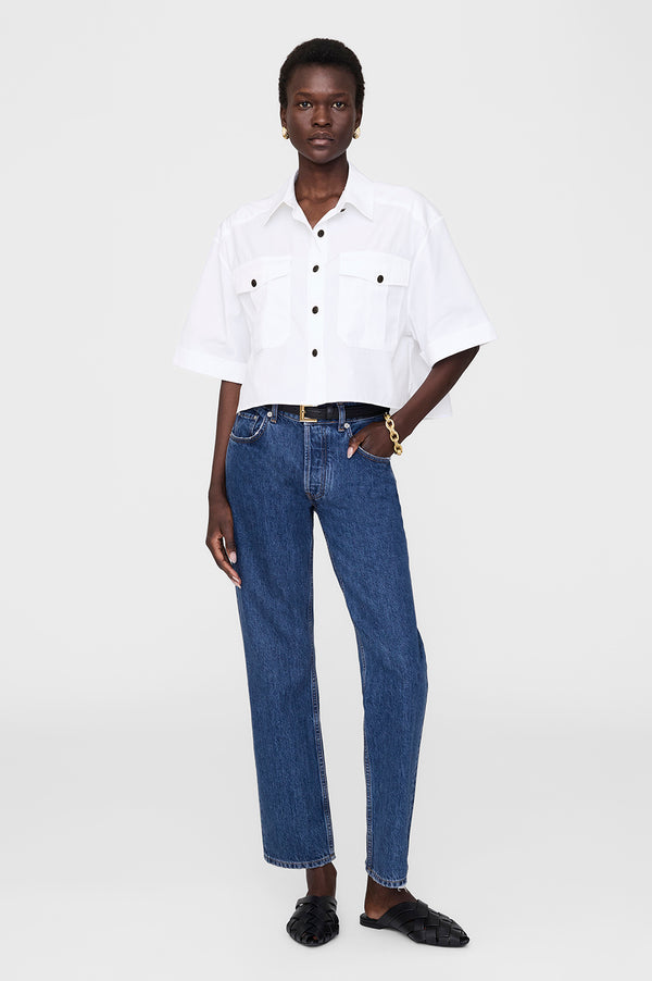 anissa kermiche Edith Shirt - White