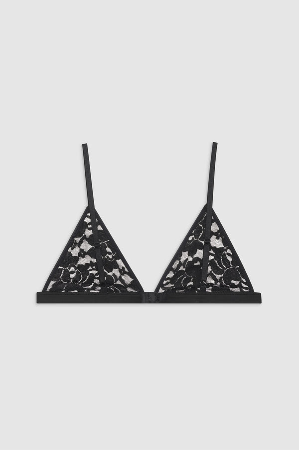 Anissa Kermiche Eldra Bralette - Black Floral