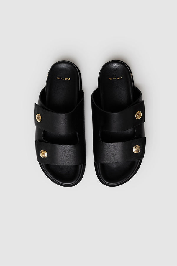 Anissa Kermiche Ella Slides - Black