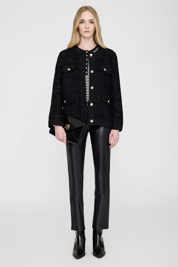 Anissa Kermiche Elly Clutch - High-Shine Black