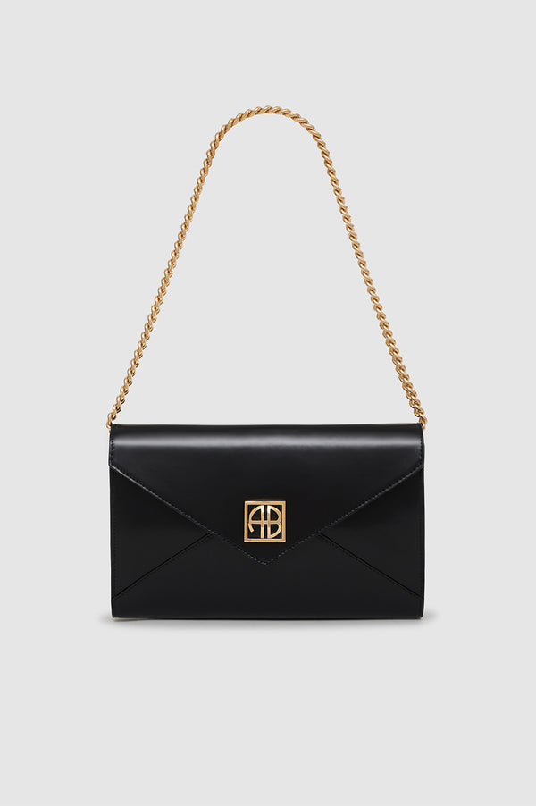 Anissa Kermiche Elly Clutch - High-Shine Black