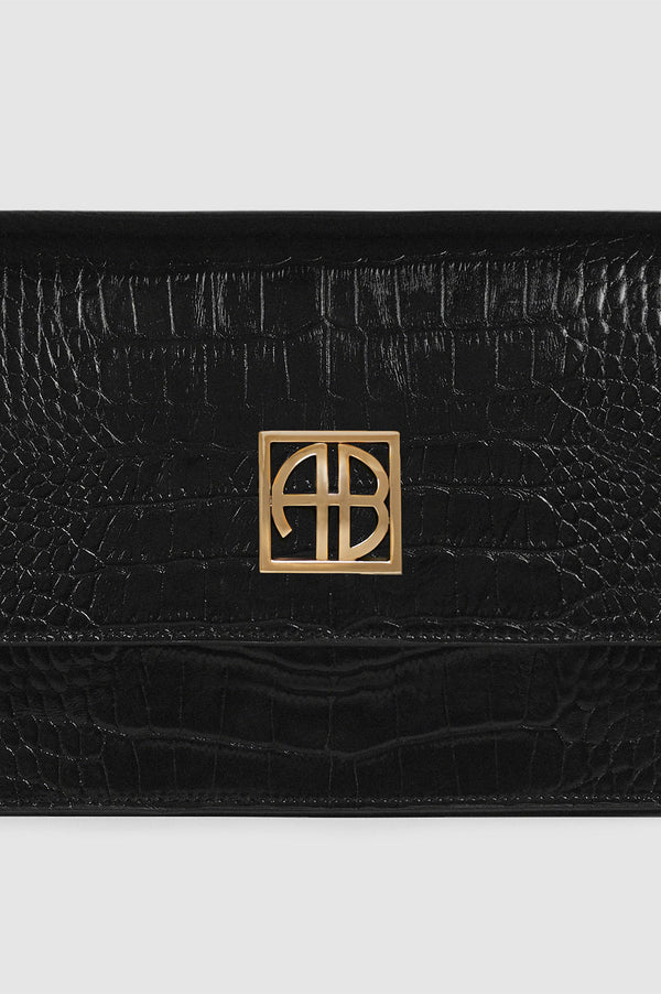 Anissa Kermiche Elly Shoulder Bag - Black Embossed