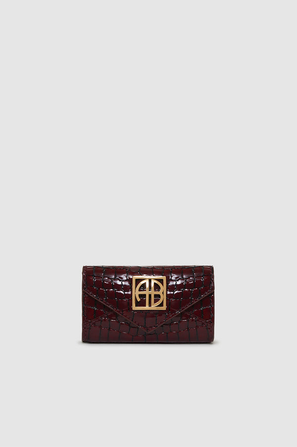 anissa kermiche Elly Wallet - Burgundy Embossed