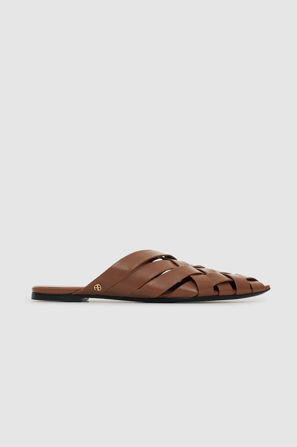anissa kermiche Eve Flats - Cognac