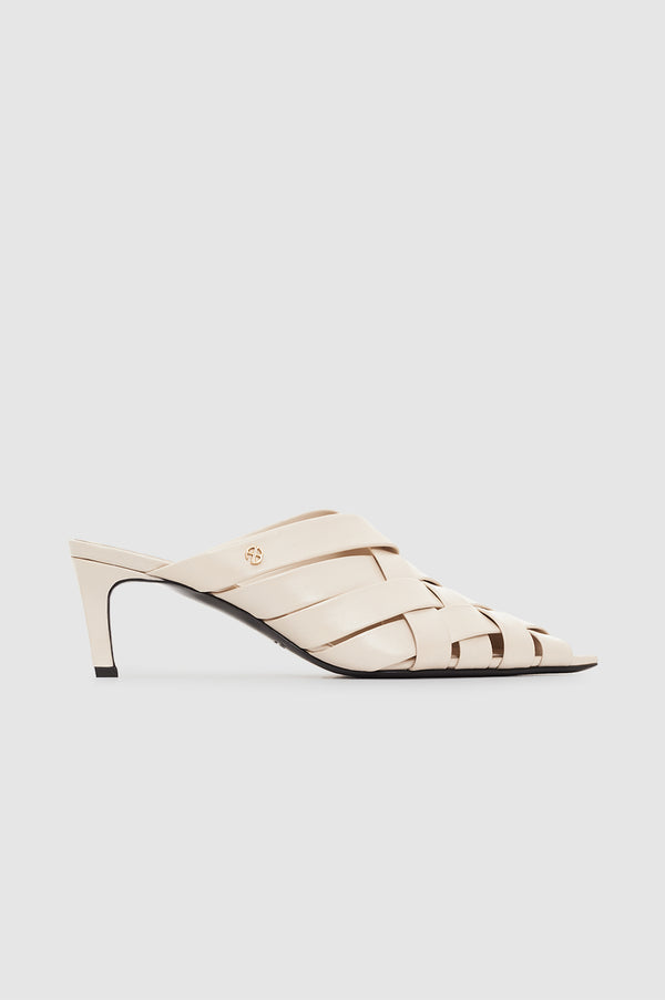 anissa kermiche Eve Mules - Bone