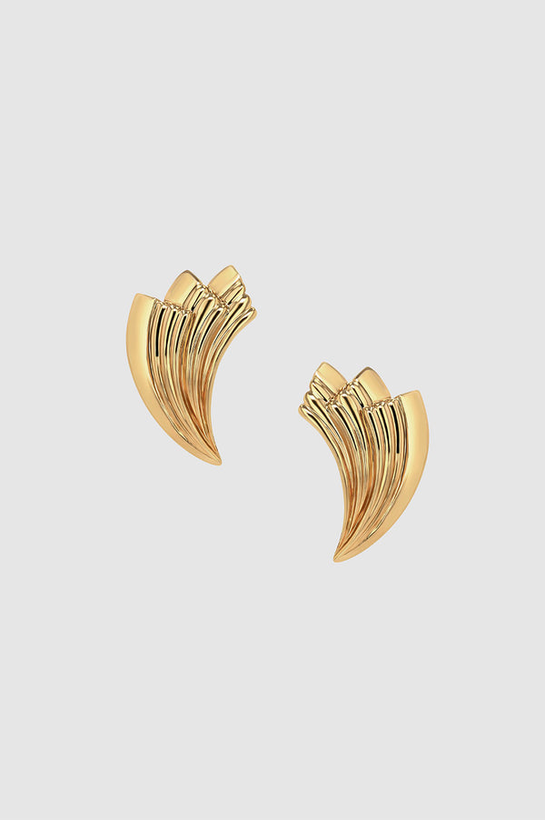 anissa kermiche Fan Earrings - Gold