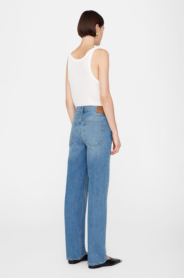 Anissa Kermiche Gavin Long Jean - Atlantic Blue