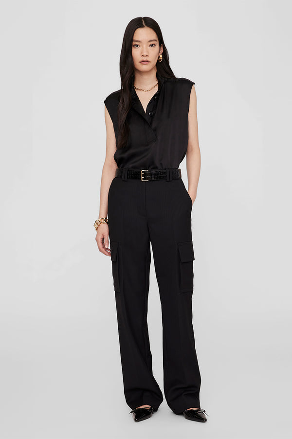 anissa kermiche Geneva Top - Black