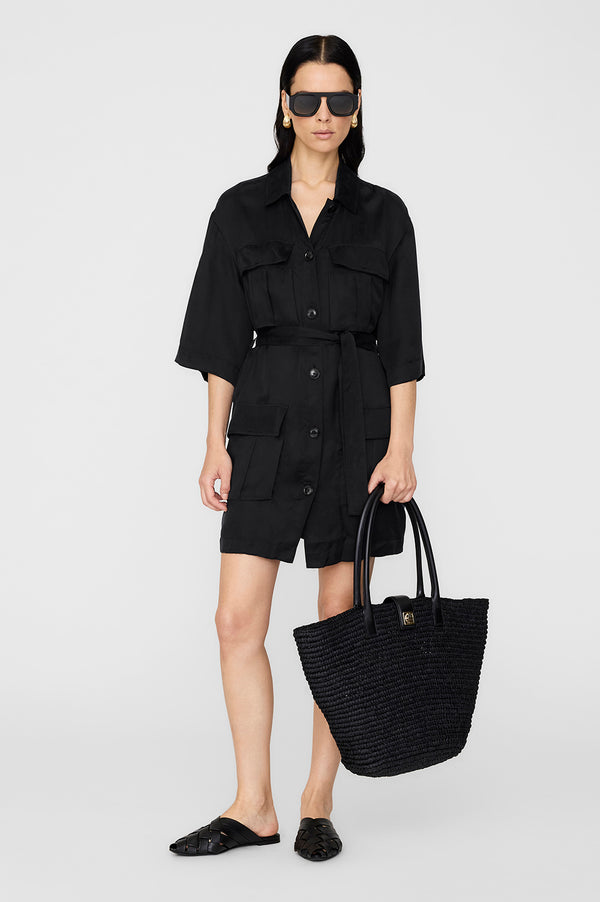 anissa kermiche Geri Dress - Washed Black