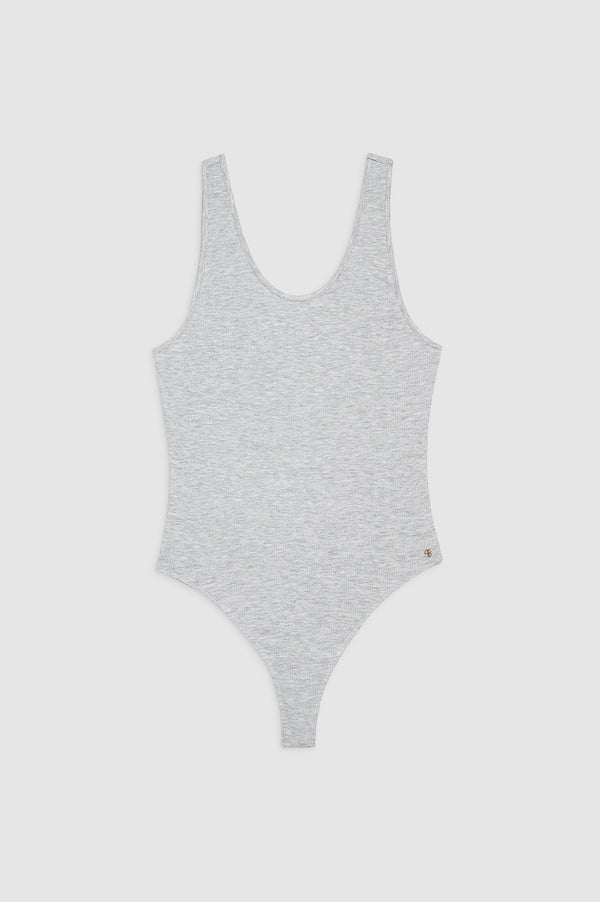 Anissa Kermiche Ginny Bodysuit - Heather Grey