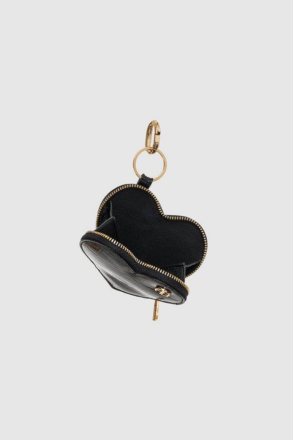 Anissa Kermiche Harriett Coin Purse - Black Embossed