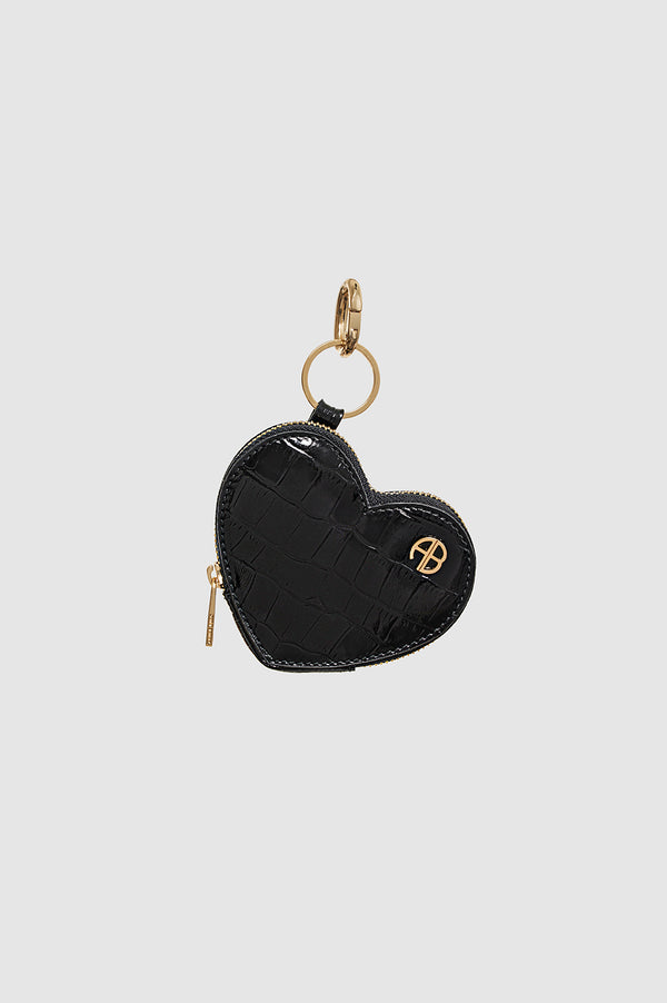anissa kermiche Harriett Coin Purse - Black Embossed