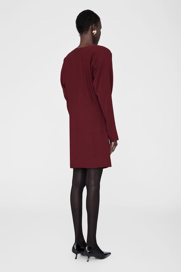 Anissa Kermiche Haven Dress - Cabernet