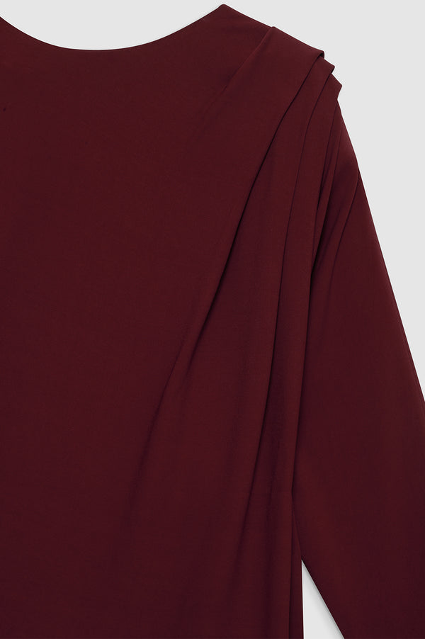 Anissa Kermiche Haven Dress - Cabernet