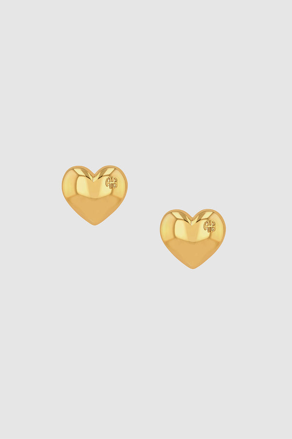 anissa kermiche Heart Earrings - Gold