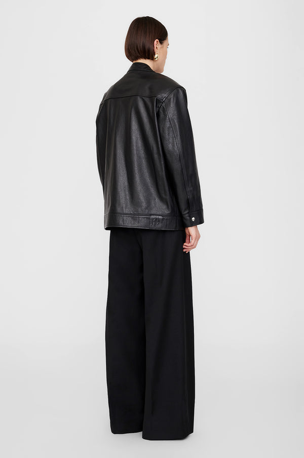 Anissa Kermiche Henry Jacket - Black Leather