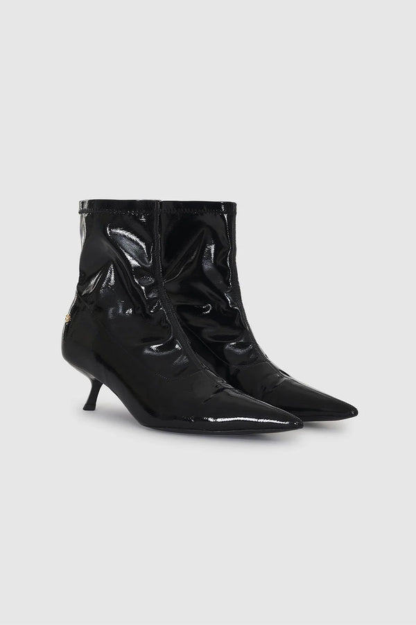 Anissa Kermiche Hilda Boots - High-Shine Black