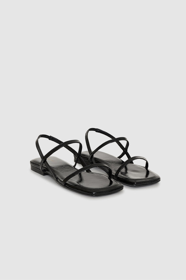 Anissa Kermiche Hilda Flat Sandals - Black