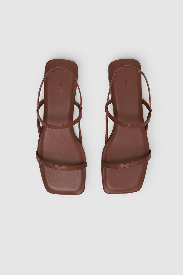 Anissa Kermiche Hilda Flat Sandals - Cognac