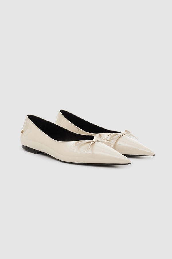 Anissa Kermiche Hilda Flats - Bone Patent